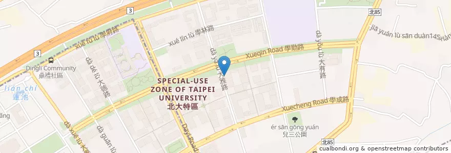 Mapa de ubicacion de 愛立康藥局 en Taiwan, New Taipei, Shulin District.