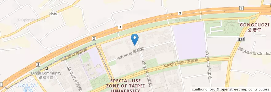 Mapa de ubicacion de 瑞麟美而美 大雅店 en Taiwan, Neu-Taipeh, Shulin.