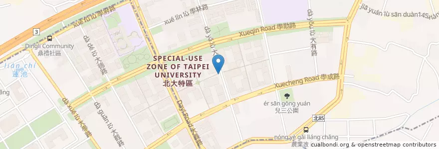 Mapa de ubicacion de 計程車招呼站 en 타이완, 신베이 시, 수린 구.