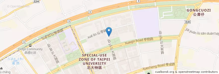 Mapa de ubicacion de 雅登牙醫診所 en 타이완, 신베이 시, 수린 구.