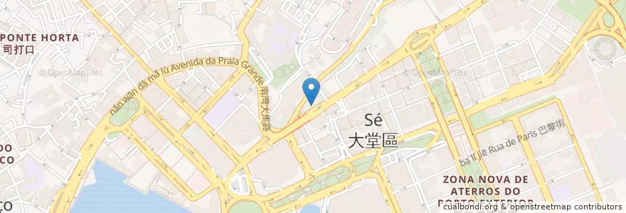 Mapa de ubicacion de 聚龍海鮮火鍋酒家 en 중국, 마카오, 광둥성, 마카오 시, 珠海市, 香洲区.