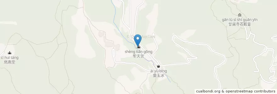 Mapa de ubicacion de 聖天宮 en 台湾, 新北市, 土城区.