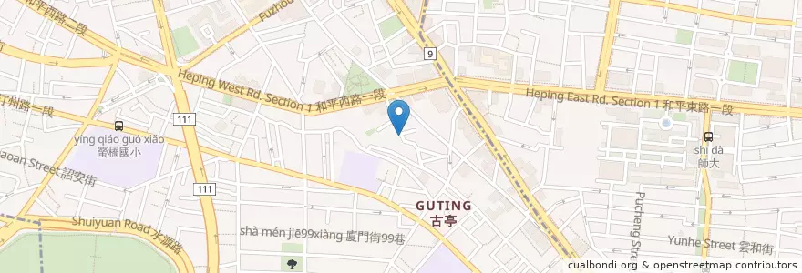 Mapa de ubicacion de CAFE Macho早秋咖啡 en 타이완, 신베이 시, 타이베이시, 중정 구.