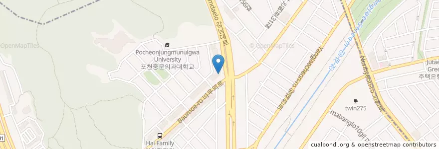 Mapa de ubicacion de Dal.Komm Coffee en 大韓民国, ソウル, 瑞草区, 양재동.