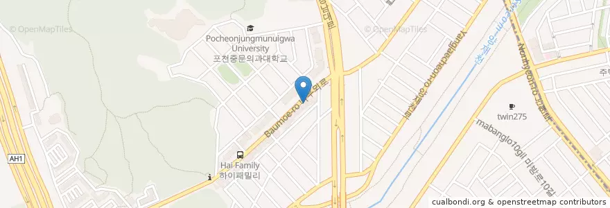 Mapa de ubicacion de Igong Cha en Güney Kore, Seul, 서초구, 양재동.