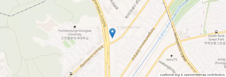 Mapa de ubicacion de Paris Baguette Cafe en South Korea, Seoul, Seocho-Gu, Yangjae-Dong.