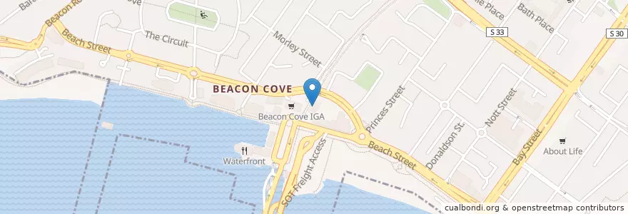 Mapa de ubicacion de Beacon Cove Medical Centre en オーストラリア, ビクトリア, City Of Port Phillip.