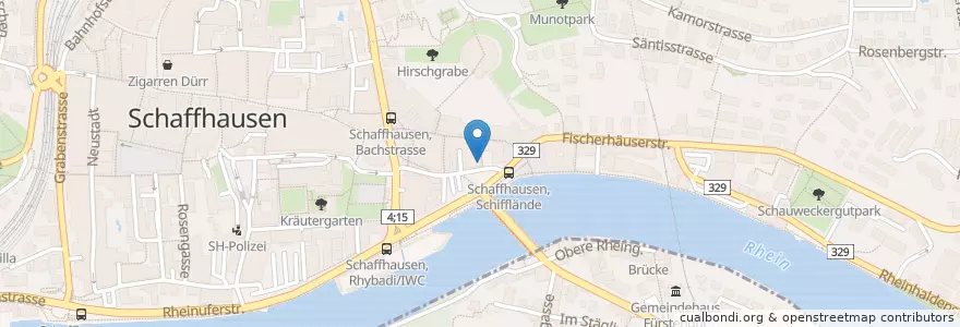 Mapa de ubicacion de Meier's Pool en Suisse, Schaffhouse, Schaffhouse.