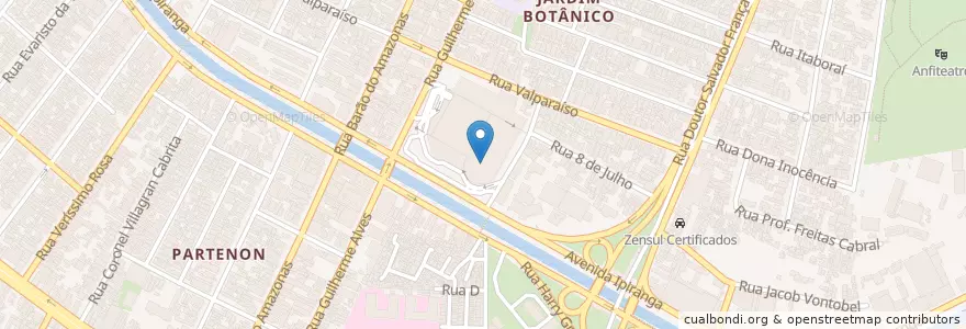 Mapa de ubicacion de Cinemark Bourbon Ipiranga en Brazil, Jižní Region, Rio Grande Do Sul, Região Metropolitana De Porto Alegre, Região Geográfica Intermediária De Porto Alegre, Região Geográfica Imediata De Porto Alegre, Porto Alegre.