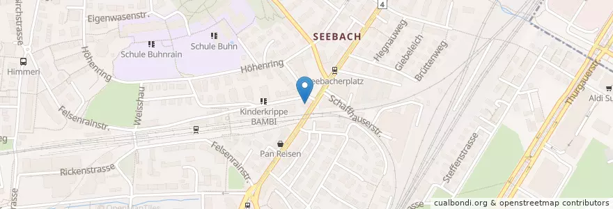 Mapa de ubicacion de Nationalhof en Switzerland, Zurich, District Zurich, Zurich.