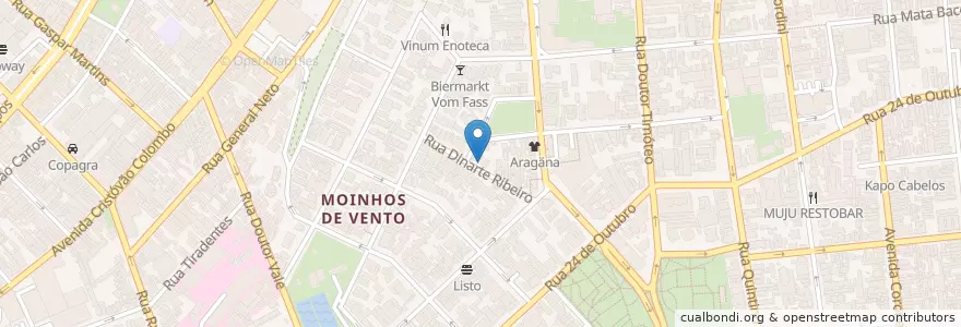 Mapa de ubicacion de Tutto Riso - Risoteria en 브라질, 남부지방, 히우그란지두술, Região Metropolitana De Porto Alegre, Região Geográfica Intermediária De Porto Alegre, Região Geográfica Imediata De Porto Alegre, 포르투알레그리.