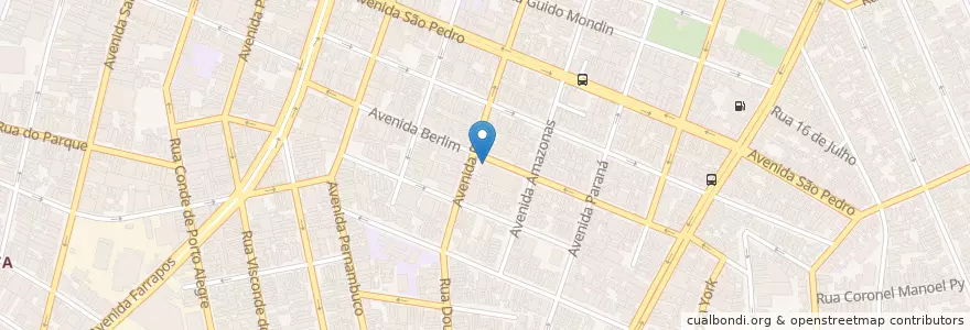 Mapa de ubicacion de Ratskeller en 브라질, 남부지방, 히우그란지두술, Região Metropolitana De Porto Alegre, Região Geográfica Intermediária De Porto Alegre, Região Geográfica Imediata De Porto Alegre, 포르투알레그리.