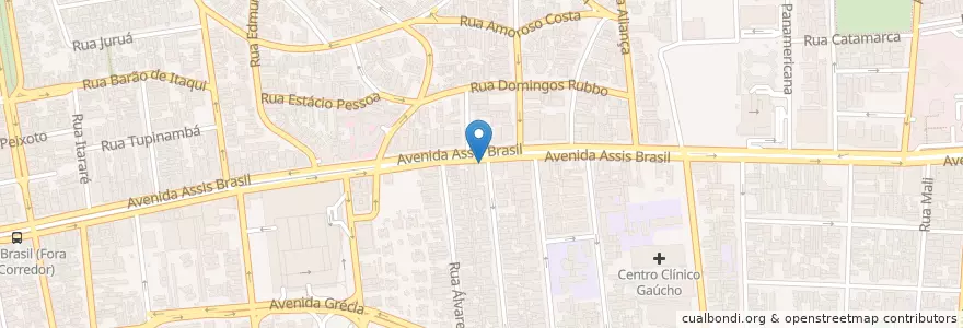 Mapa de ubicacion de Avenida Bar en Brazil, South Region, Rio Grande Do Sul, Metropolitan Region Of Porto Alegre, Região Geográfica Intermediária De Porto Alegre, Região Geográfica Imediata De Porto Alegre, Porto Alegre.
