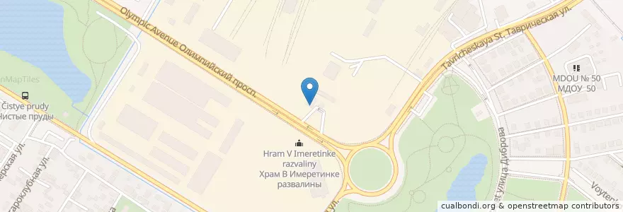 Mapa de ubicacion de A-Cafe en Rusia, Южный Федеральный Округ, Краснодарский Край, Городской Округ Сочи.