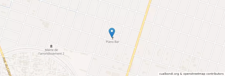 Mapa de ubicacion de Piano Bar en بوركينا فاسو, ارتفاع أحواض, Houet.