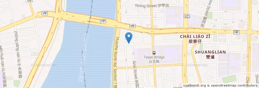 Mapa de ubicacion de 醒心宮 en تایوان, 新北市, تایپه, 大同區.