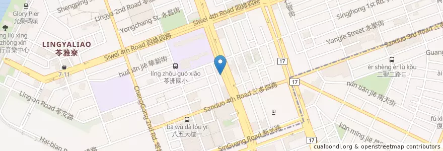 Mapa de ubicacion de Urban Soul Music en Taiwan, Kaohsiung, Distretto Di Lingya.
