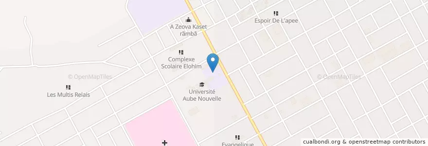 Mapa de ubicacion de Lycée Privé Evangelique2 en 布基纳法索, Hauts-Bassins, Houet.