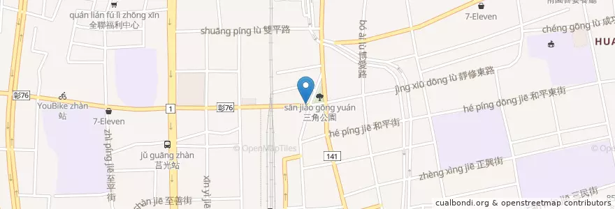 Mapa de ubicacion de 丁丁藥局 en Тайвань, Тайвань, Чжанхуа, 員林市.