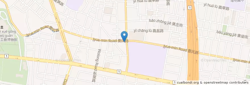 Mapa de ubicacion de 丁丁藥局 en Taiwan, Kaohsiung, Sanmin District.