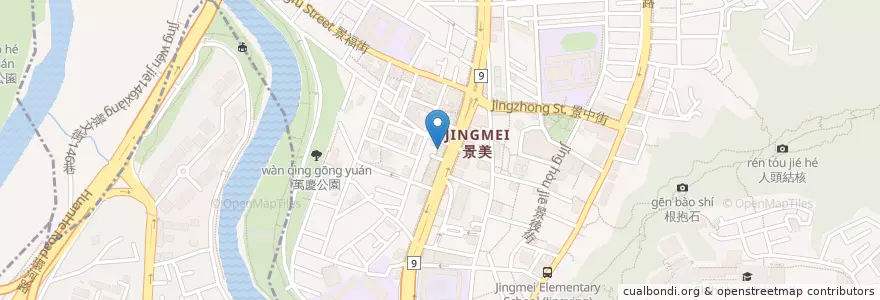 Mapa de ubicacion de 景美天波府 en Taiwan, 新北市, 文山區.