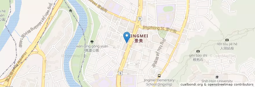 Mapa de ubicacion de 張皮膚泌尿科 en 臺灣, 新北市, 文山區.