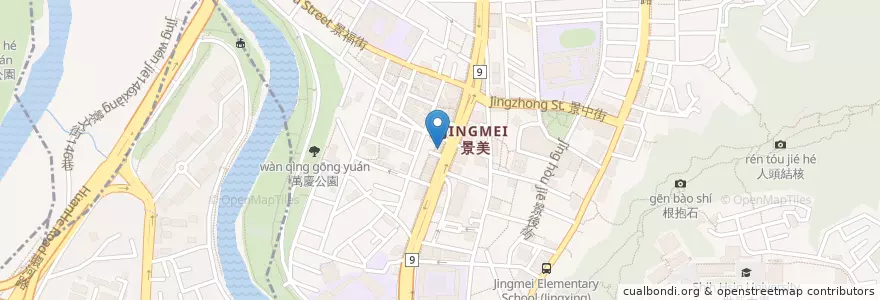 Mapa de ubicacion de 德全牙醫 en تایوان, 新北市, 文山區.