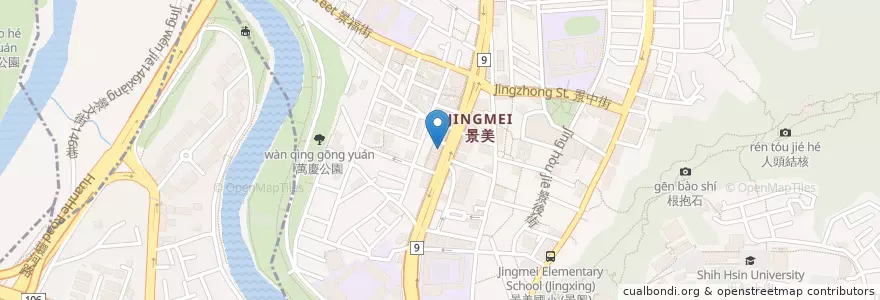 Mapa de ubicacion de 德康小兒成人耳鼻喉科診所 en Тайвань, Новый Тайбэй, 文山區.