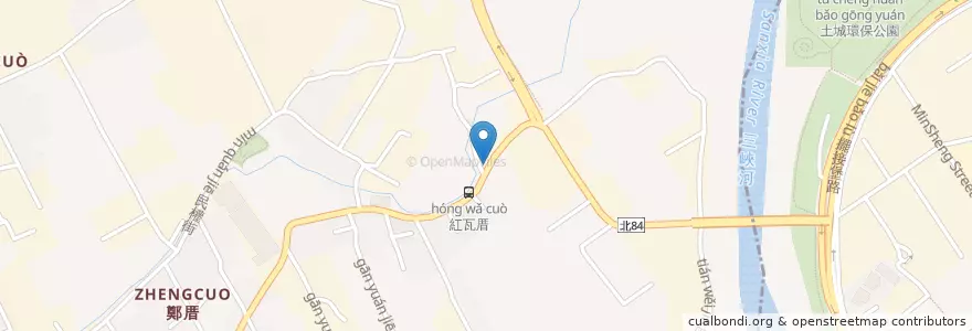 Mapa de ubicacion de 手工現做飯糰 en 台湾, 新北市, 樹林区.