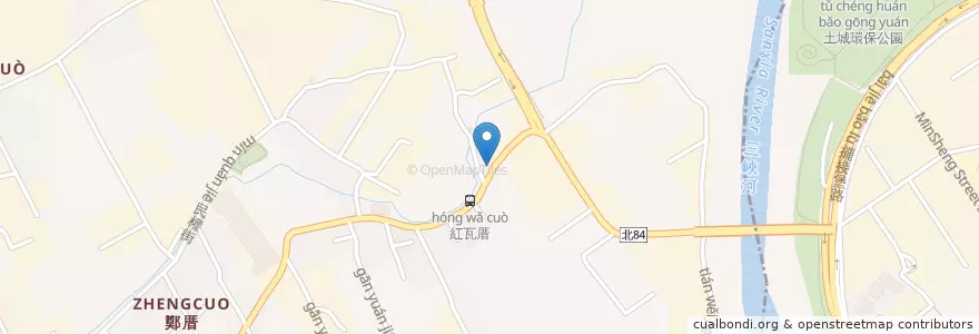 Mapa de ubicacion de 阿東大腸麵線‧三鮮羹‧刈包 en Taiwan, Nuova Taipei, Distretto Di Shulin.