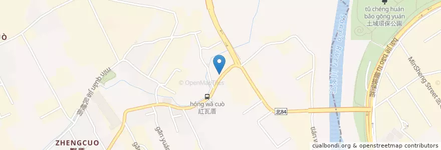 Mapa de ubicacion de 香村自助餐 en تايوان, تايبيه الجديدة, 樹林區.