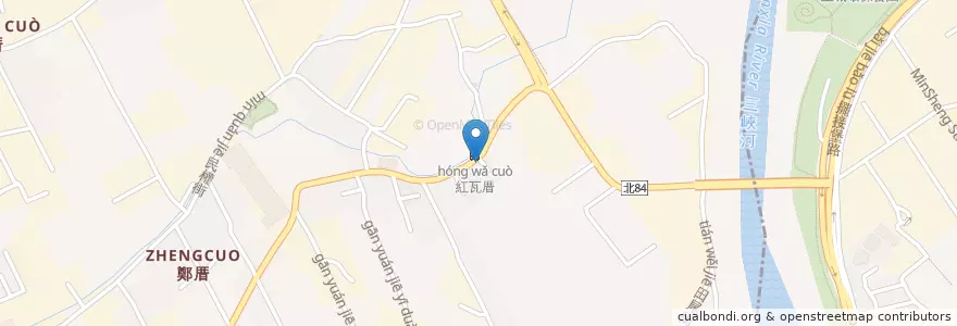 Mapa de ubicacion de 魚琥小吃店 en 타이완, 신베이 시, 수린 구.