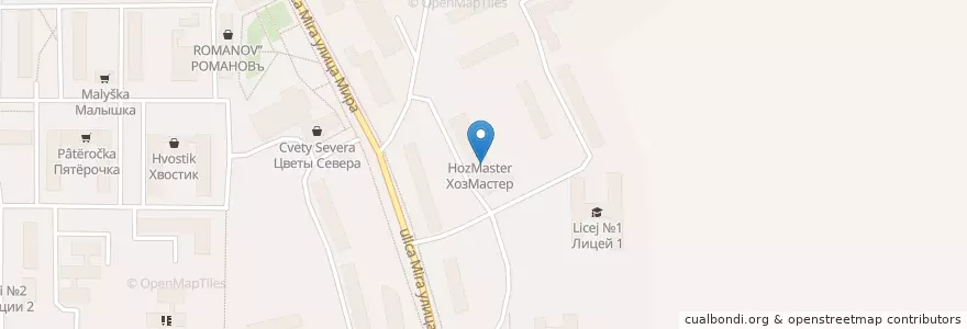 Mapa de ubicacion de JAM en Россия, Северо-Западный Федеральный Округ, Республика Коми, Городской Округ Сыктывкар.