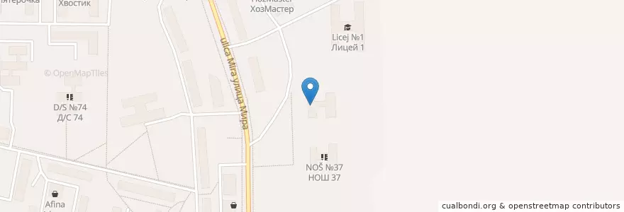 Mapa de ubicacion de Соцуправление en Rusia, Северо-Западный Федеральный Округ, Республика Коми, Городской Округ Сыктывкар.