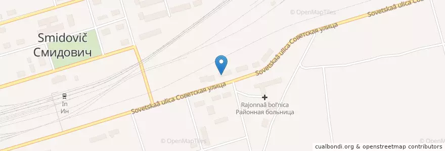 Mapa de ubicacion de Аптека en Russie, District Fédéral Extrême-Oriental, Oblast Autonome Juif, Raïon Smidovitchski, Смидовичское Городское Поселение.