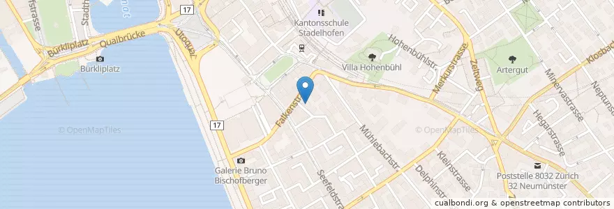 Mapa de ubicacion de Daniel Finsler Architekt en Suisse, Zurich, District De Zurich, Zurich.
