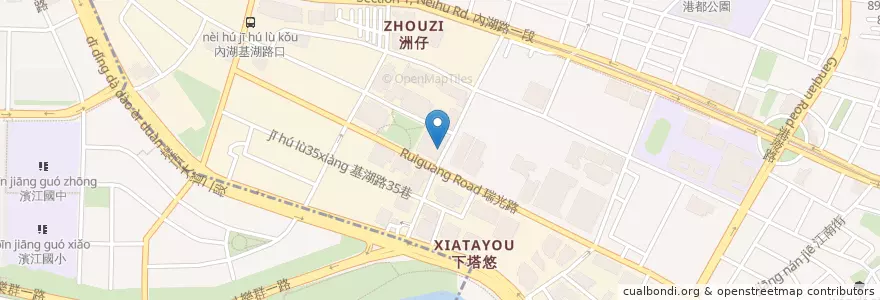 Mapa de ubicacion de 麥當勞 en Taiwan, Nuova Taipei, Taipei, Distretto Di Neihu.