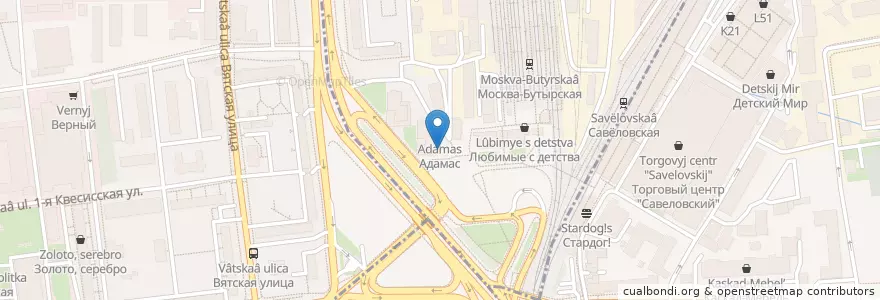 Mapa de ubicacion de Стардог!s en 러시아, Центральный Федеральный Округ, Москва, Северный Административный Округ.
