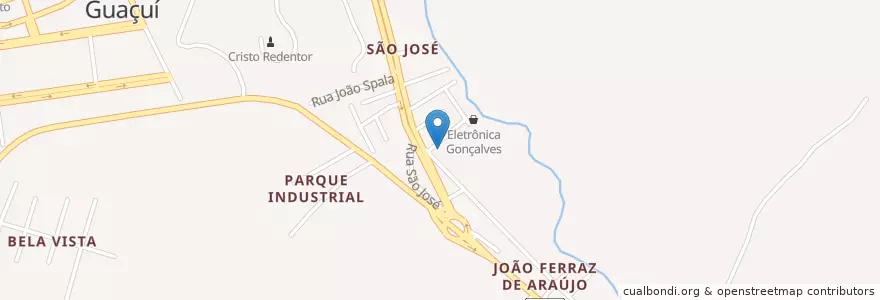Mapa de ubicacion de Delegacia da Polícia Civil de Guaçuí en Brazilië, Regio Zuidoost, Espírito Santo, Região Geográfica Intermediária De Cachoeiro De Itapemirim, Microrregião Caparaó, Guaçuí.
