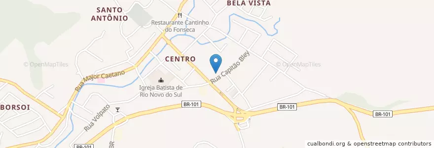 Mapa de ubicacion de Delegacia da Polícia Civil de Rio Novo do Sul en Brasil, Região Sudeste, Espírito Santo, Região Geográfica Intermediária De Cachoeiro De Itapemirim, Microrregião Guarapari, Rio Novo Do Sul.