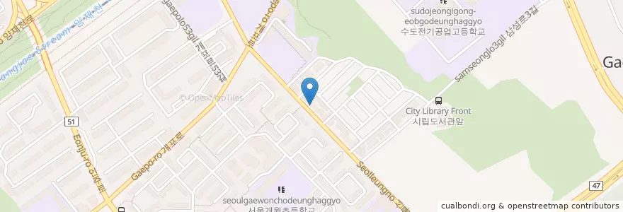 Mapa de ubicacion de 개포종로온누리약국 en 대한민국, 서울, 강남구, 개포동, 개포1동.