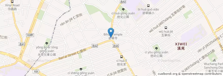 Mapa de ubicacion de 錢都涮涮鍋 en Taiwán, Nuevo Taipéi.