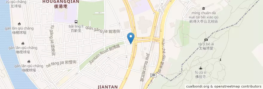 Mapa de ubicacion de 麥當勞 en Tayvan, 新北市, Taipei, 士林區.