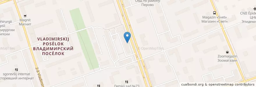 Mapa de ubicacion de Московский индустриальный банк en Rusia, Центральный Федеральный Округ, Москва, Восточный Административный Округ.