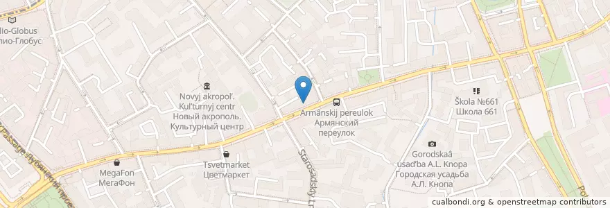Mapa de ubicacion de Farro en Rusland, Centraal Federaal District, Moskou, Центральный Административный Округ, Басманный Район.