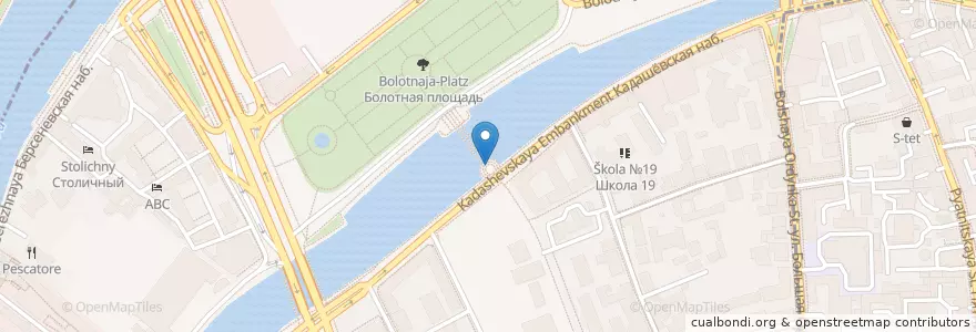 Mapa de ubicacion de Скамья примирения en Russie, District Fédéral Central, Moscou, Центральный Административный Округ, Район Якиманка.