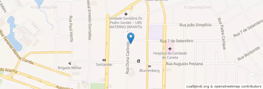 Mapa de ubicacion de Magnólia Cine Gastrô Bar en 브라질, 남부지방, 히우그란지두술, Região Geográfica Imediata De Caxias Do Sul, Região Geográfica Intermediária De Caxias Do Sul, Canela.