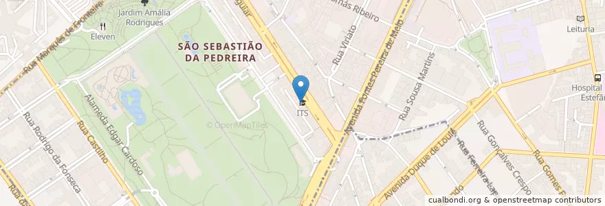 Mapa de ubicacion de ITS en Portekiz, Área Metropolitana De Lisboa, Lisboa, Grande Lisboa, Lizbon.
