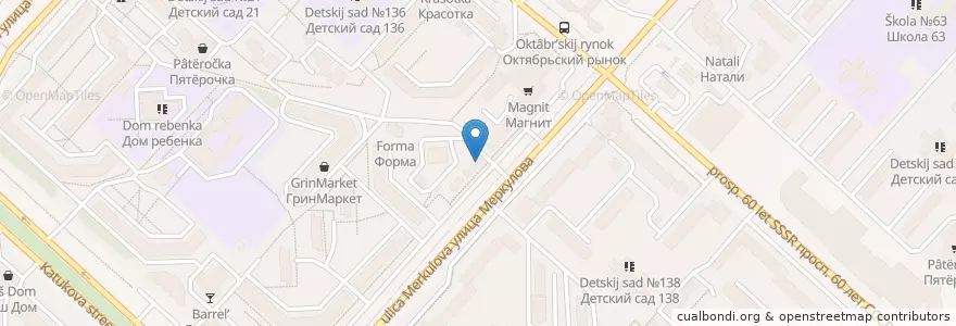 Mapa de ubicacion de Mr. Beers en 俄罗斯/俄羅斯, Центральный Федеральный Округ, 利佩茨克州, Городской Округ Липецк.