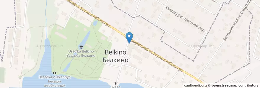 Mapa de ubicacion de Белкинские пруды en روسيا, Центральный Федеральный Округ, Калужская Область, Городской Округ Обнинск.